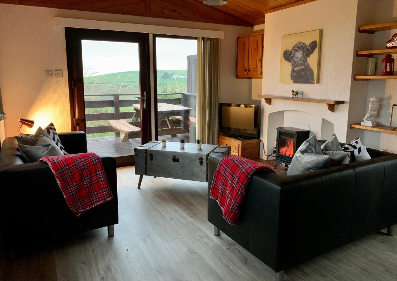 Lodge Cabin With Fabulous Views - Farm Holiday Stranraer Bagian luar foto