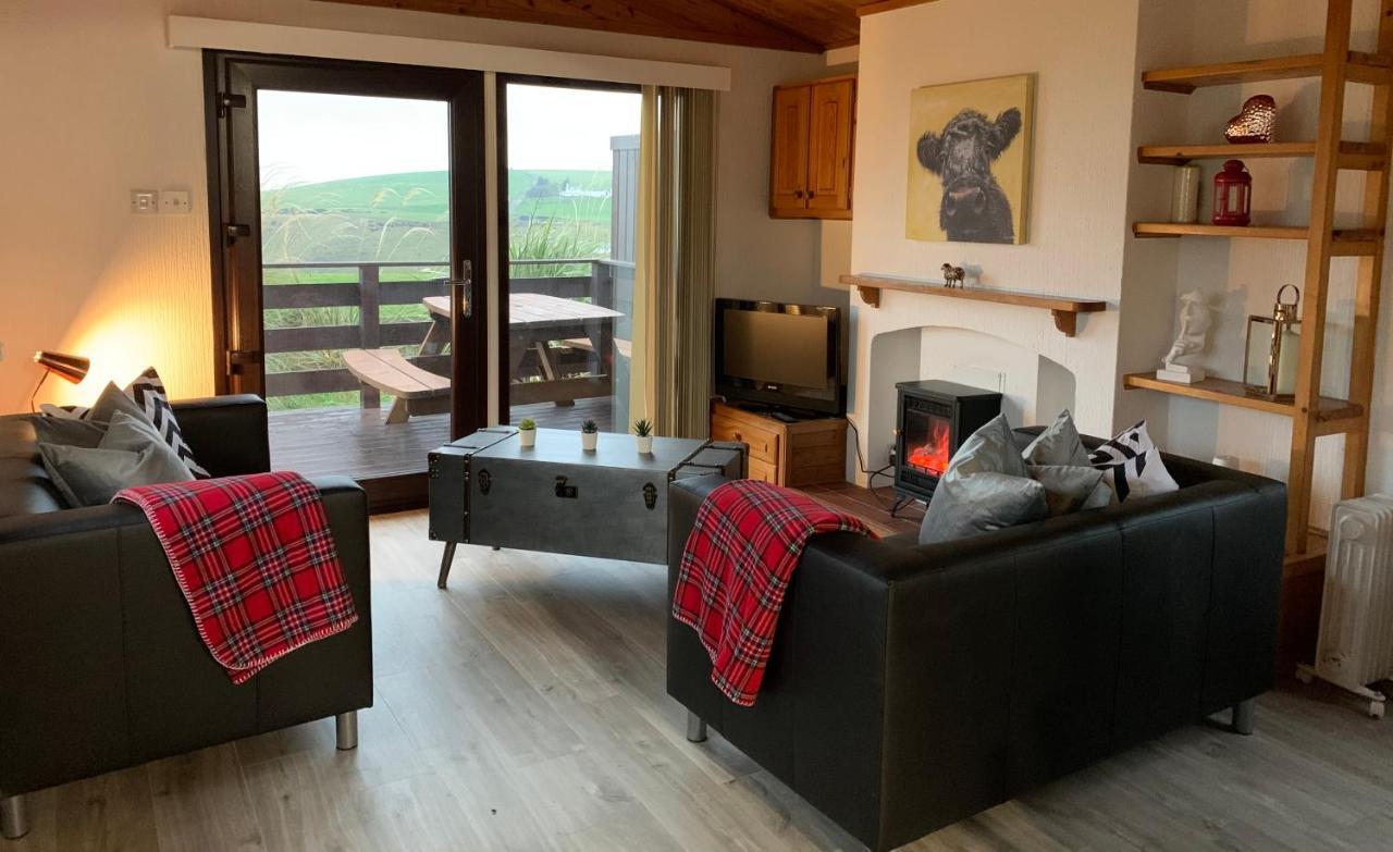 Lodge Cabin With Fabulous Views - Farm Holiday Stranraer Bagian luar foto